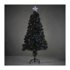 Sapin fibre optique vert Stratton multicol.150cm - LUCA LIGHTING
