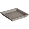 Soucoupe carrée Goicoechea terre cuite étanche - 22x22cm