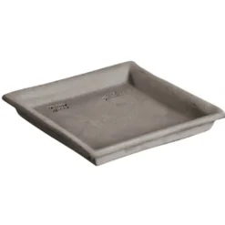 Soucoupe carrée Goicoechea terre cuite étanche - 22x22cm