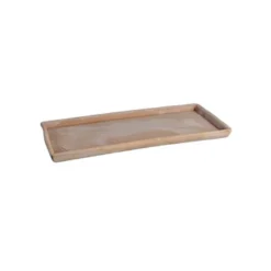 Soucoupe rectangulaire Goicoechea terre cuite étanche - 22x46cm