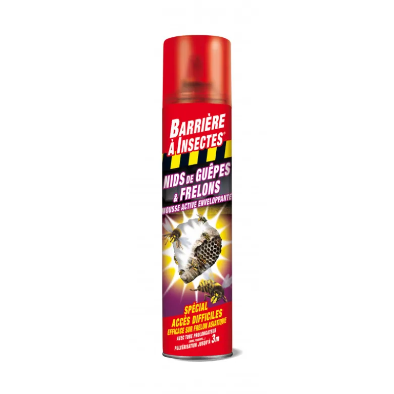 Spécial nid guêpe/frelon aérosol 300ml - BARRIERE A INSECTES
