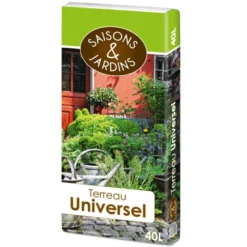 Terreau universel 40l - SAISONS ET JARDINS