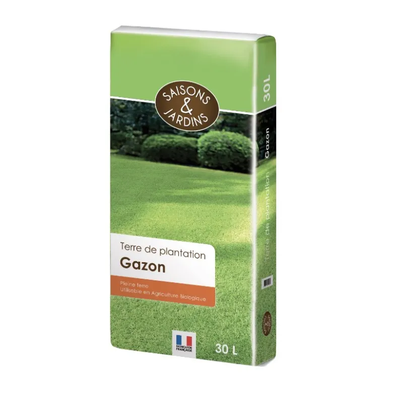 Terre de plantation gazon 30l - SAISONS ET JARDINS