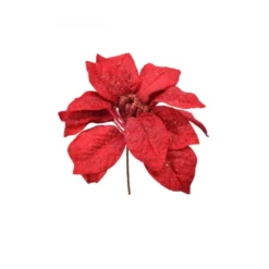 Tige poinsettia 25cm rouge - EVERLANDS
