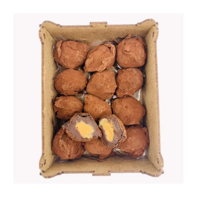 Truffes noires caramel beurre salé bte 200g - LA FABRIQUE À BISCUITS HONFLEUR