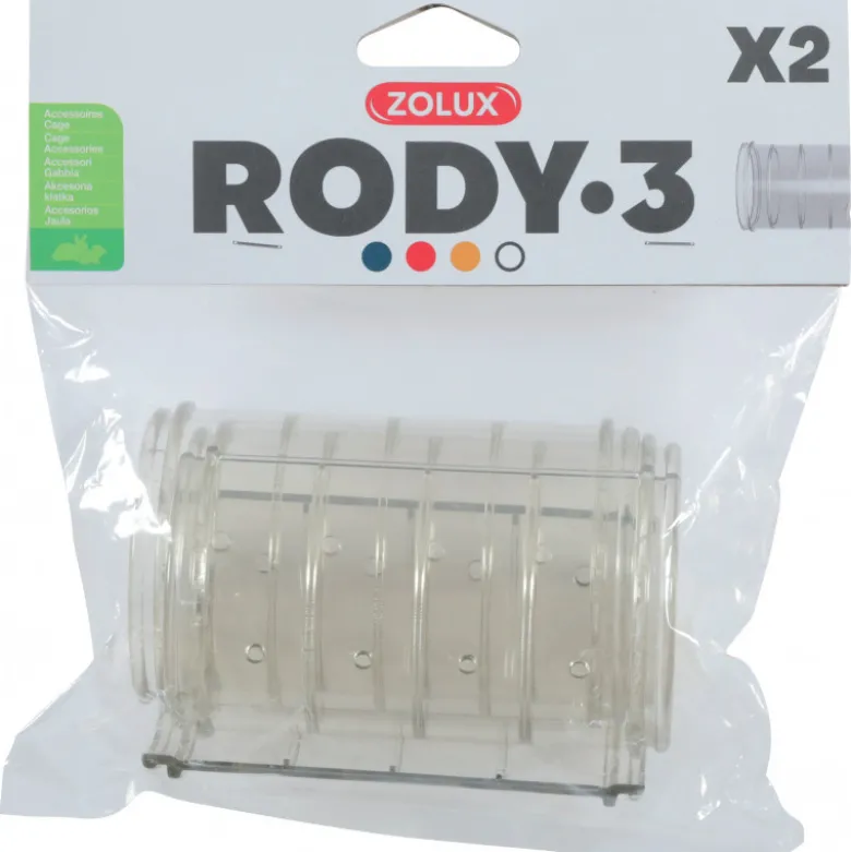 Tube droit rody gris transparent - ZOLUX