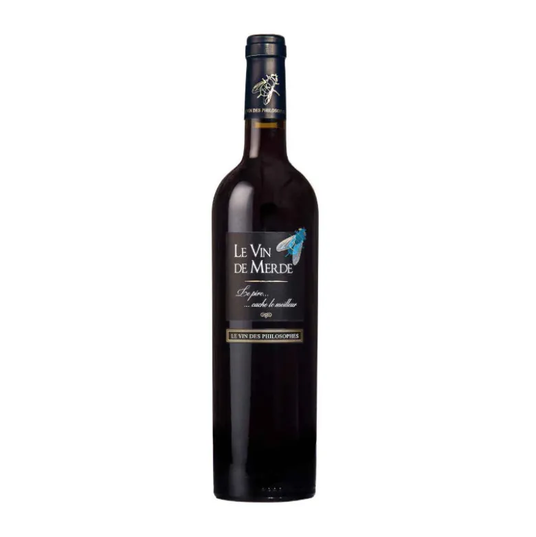 Vin de France rouge 75 cl - LE VIN DE MERDE