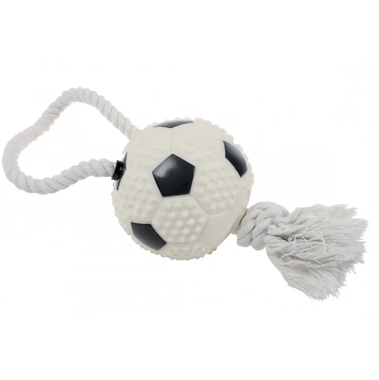 Zolux jouet balle foot + corde 10cm 480778 - ZOLUX